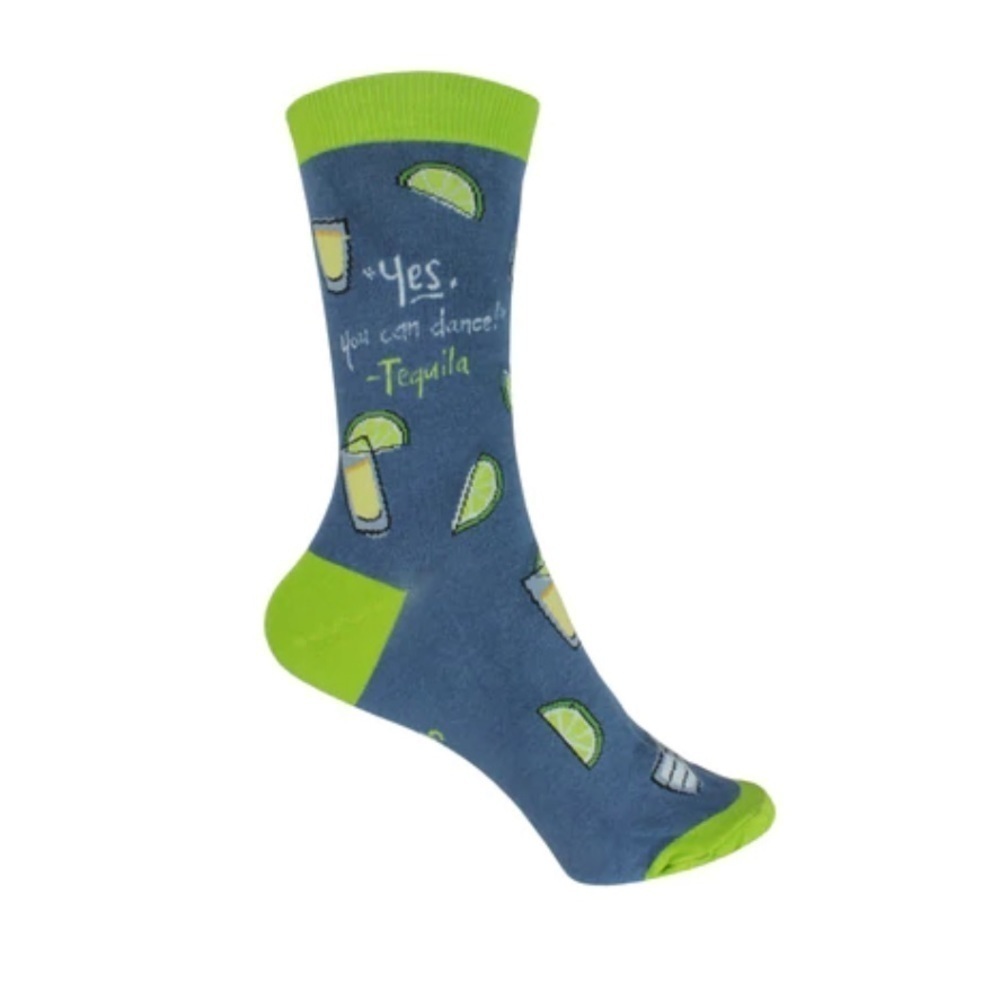 🧦 3/$15🧦 Foot Traffic Tequila Crew Socks in Blue